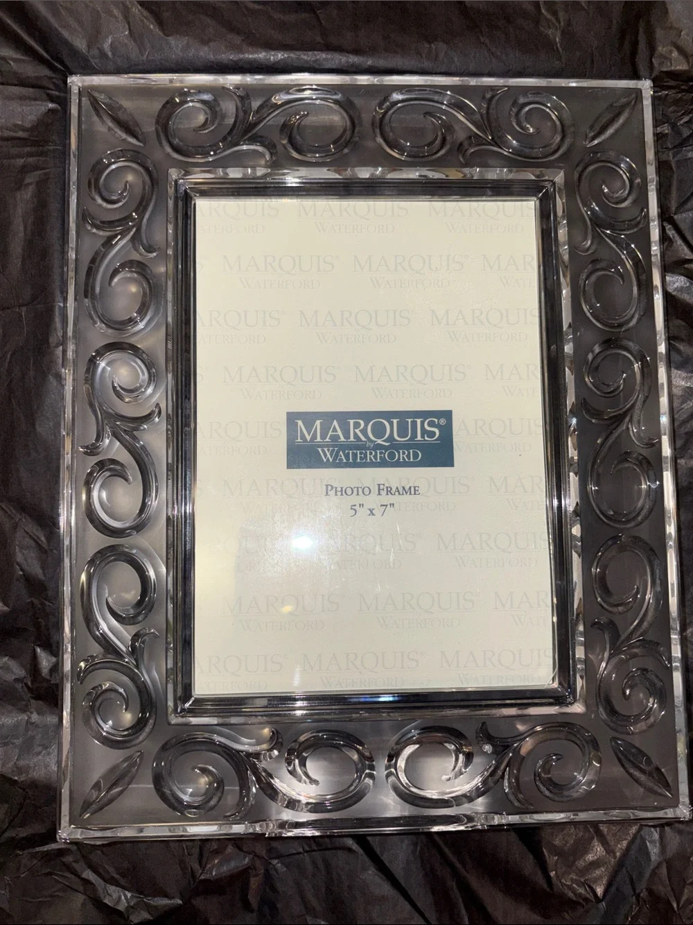 Marquis by Waterford Arabesque Crystal Decorative 5x7 Photo Frame